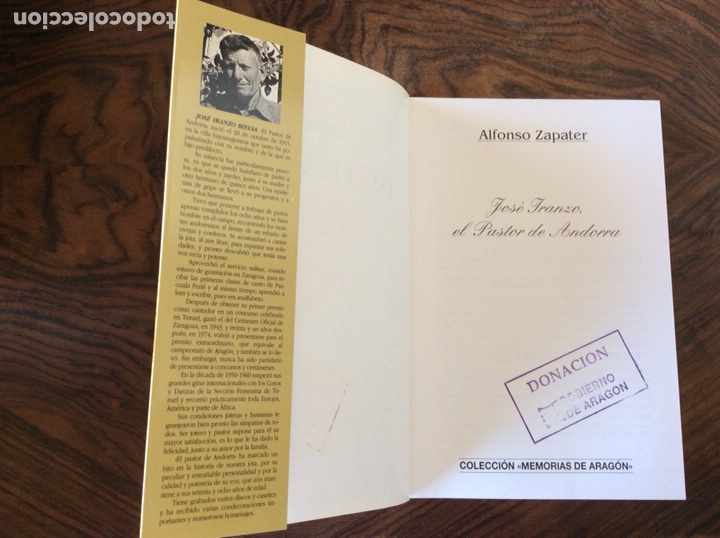 Libros: &bull;Libro Jos&eacute; Iranzo El Pastor de Andorra - Foto 2