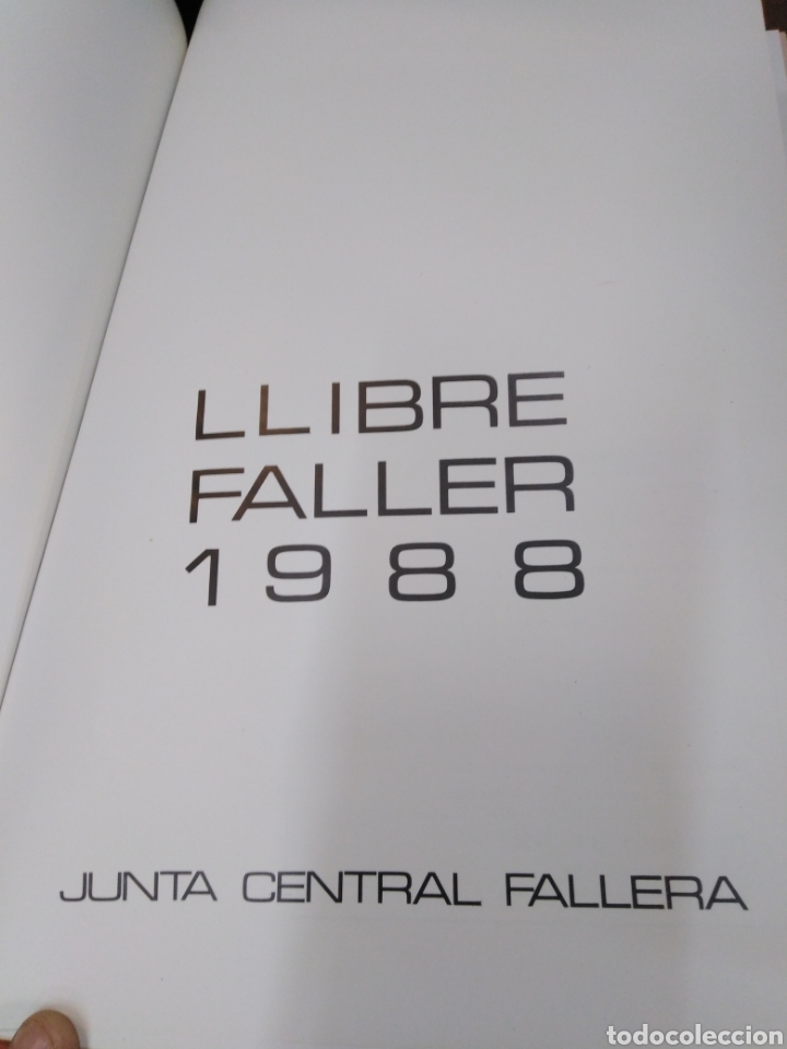Libros: LLIBRE FALLER 1988-JUNTA CENTRAL FALLERA - Foto 3