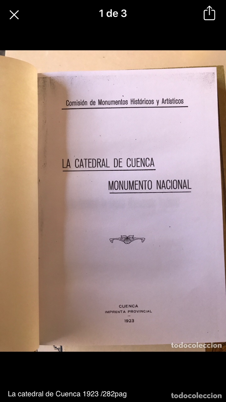Libros: Cr&oacute;nica del hundimiento de la Catedral de Cuenca 1923 - Foto 2