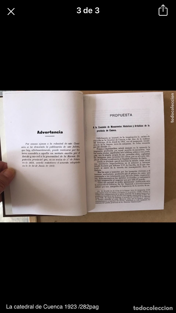 Libros: Cr&oacute;nica del hundimiento de la Catedral de Cuenca 1923 - Foto 4
