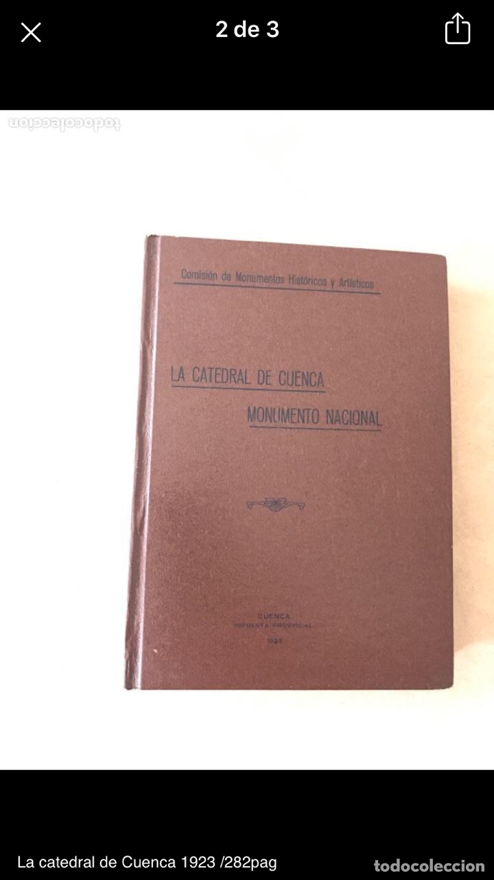 Libros: Cr&oacute;nica del hundimiento de la Catedral de Cuenca 1923 - Foto 1