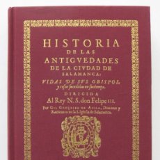 Libros: HISTORIA DE LAS ANTIGÜEDADES DE LA CIUDAD DE SALAMANCA _ GIL GONZÁLEZ DÁVILA _ FACSIMIL