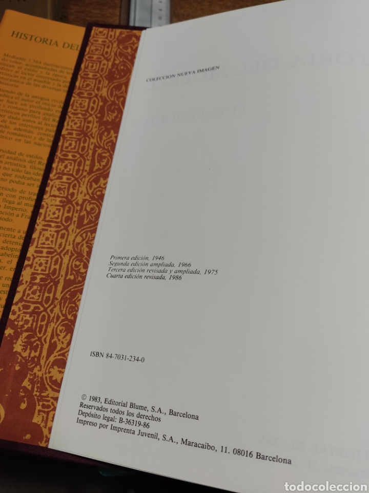 Libros: Historia del mueble luis feduchi cuarta edicion 1986 - Foto 5