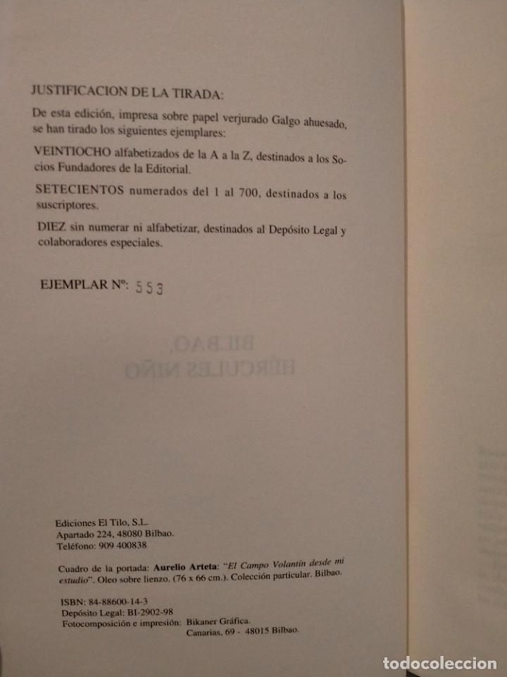 Libros: RAM&Oacute;N DE BASTERRA . BILBAO, H&Eacute;RCULES NI&Ntilde;O . EDICIONES EL TILO - Foto 3