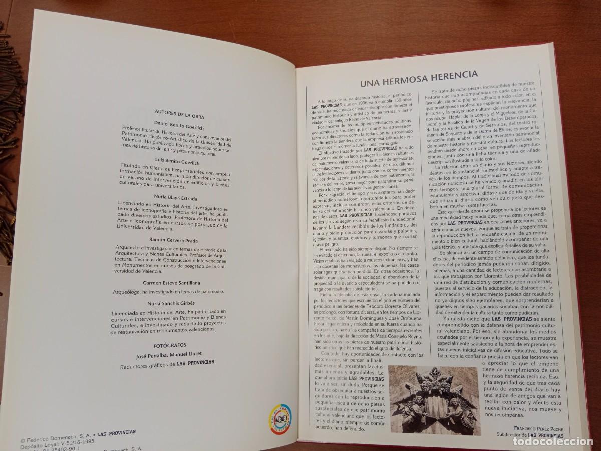 Libros: MONUMENTOS VALENCIANOS - LAS PROVINCIAS 1996 - Foto 2