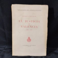 Libros: LIBRO HISTORIA EL JUSTICIA DE VALENCIA 1238 -1331 ARCHIVO MUNICIPAL DE VALENCIA FRANCISCO A.ROCA. Lote 371553636