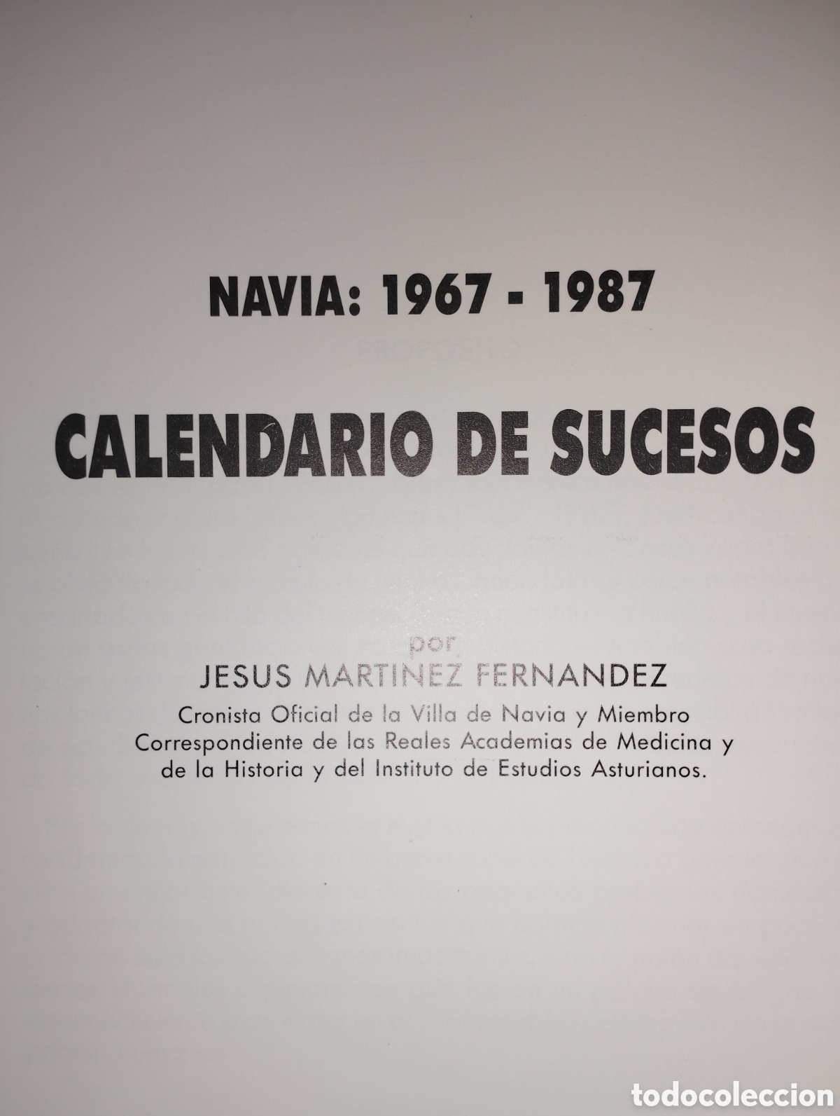 Libros: Calendario de sucesos Navia 1967-1987 - Foto 2