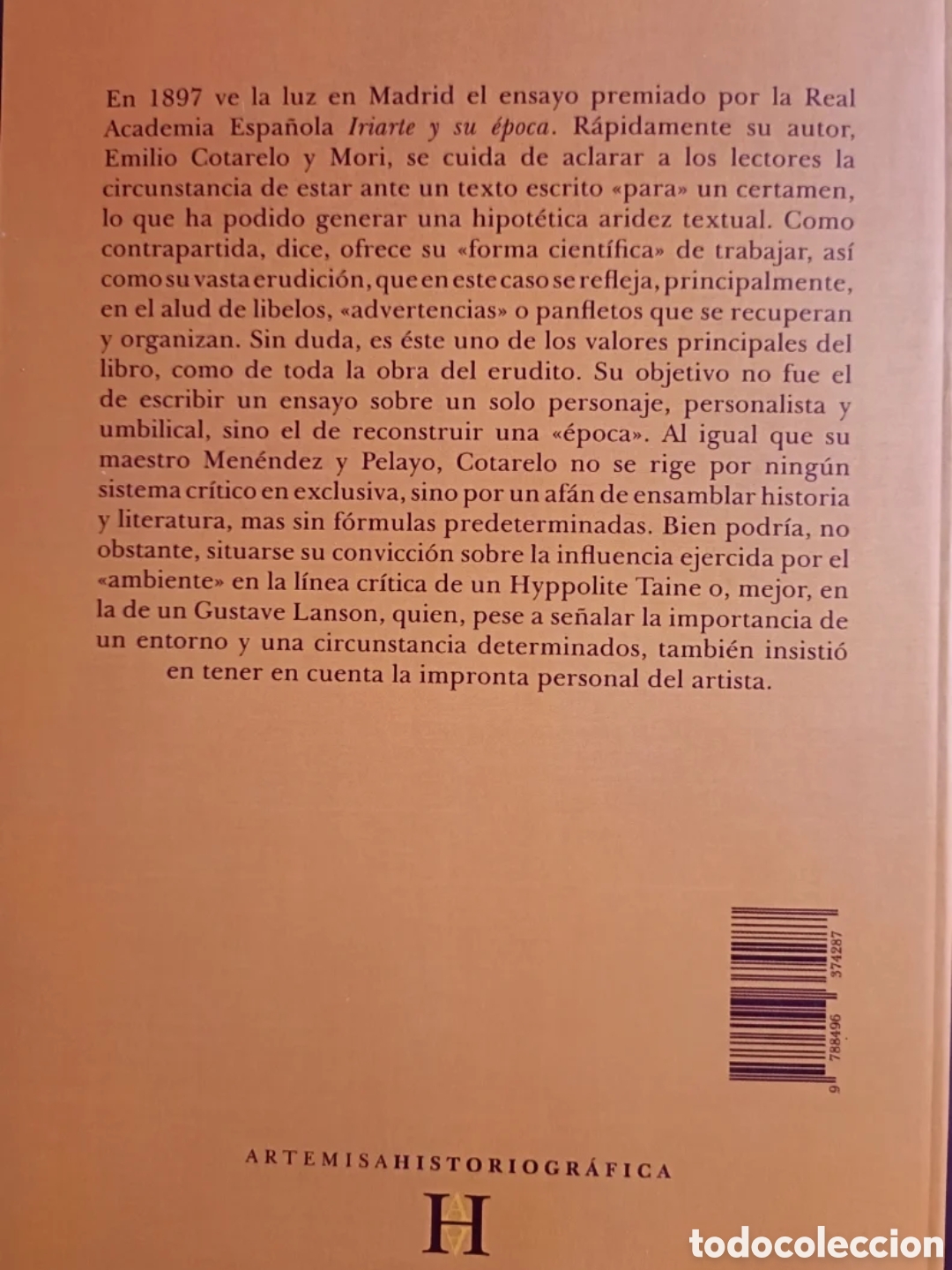 Libros: Iriarte y su &eacute;poca. Emilio Cotarelo y Mori - Foto 2
