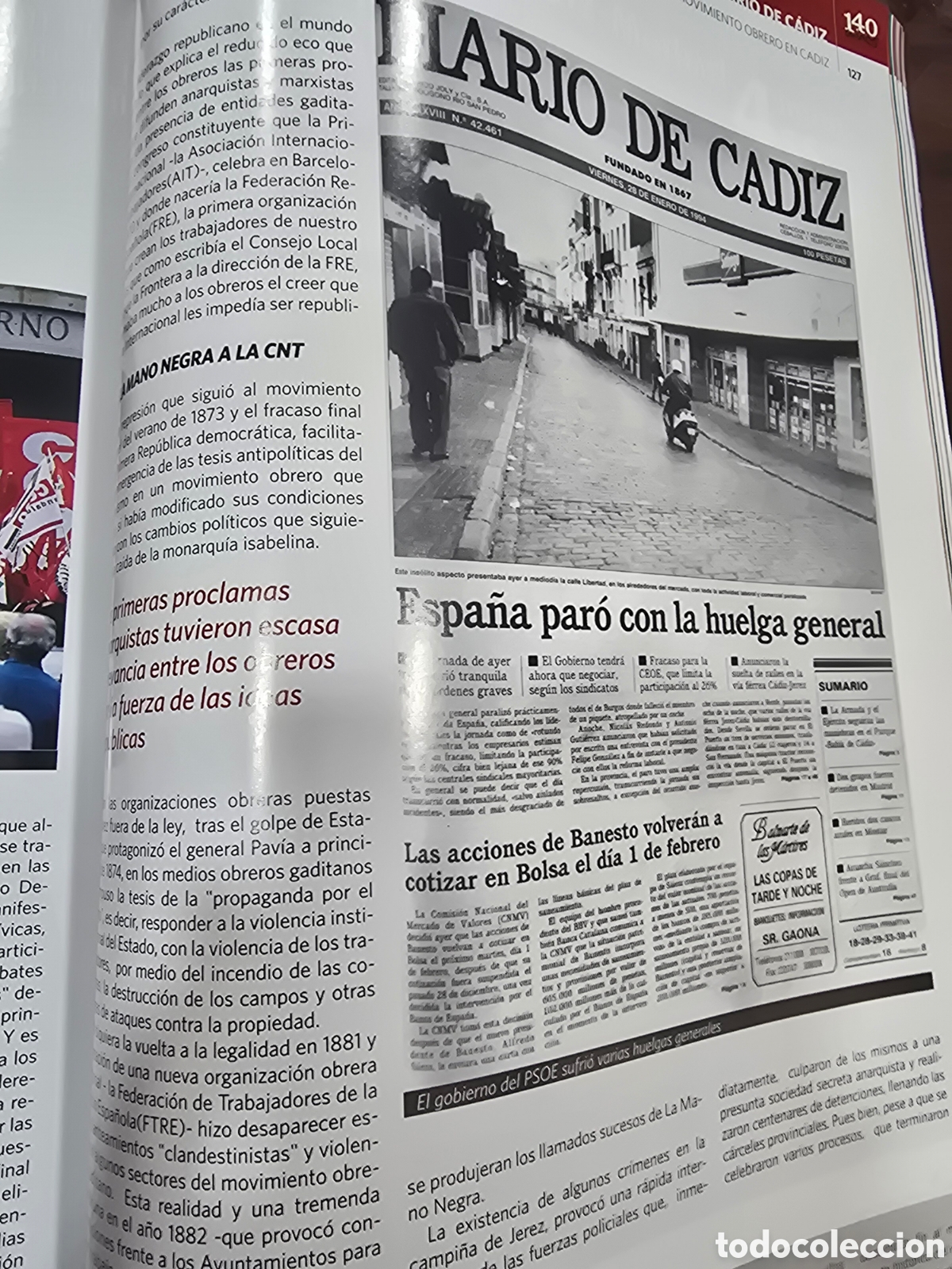 Libros: 140 A&Ntilde;OS DE DIARIOS DE CADIZ - Foto 4