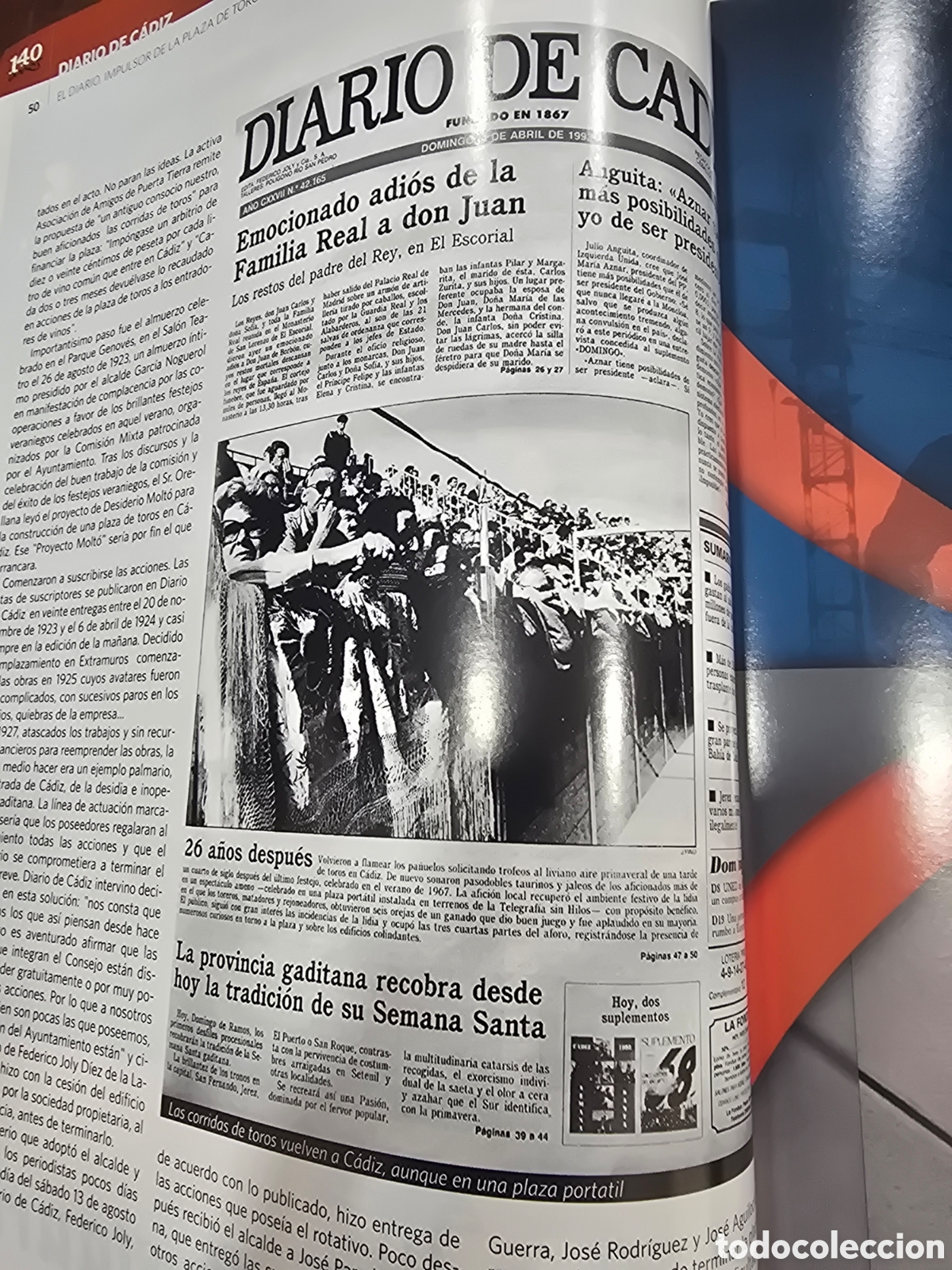 Libros: 140 A&Ntilde;OS DE DIARIOS DE CADIZ - Foto 5