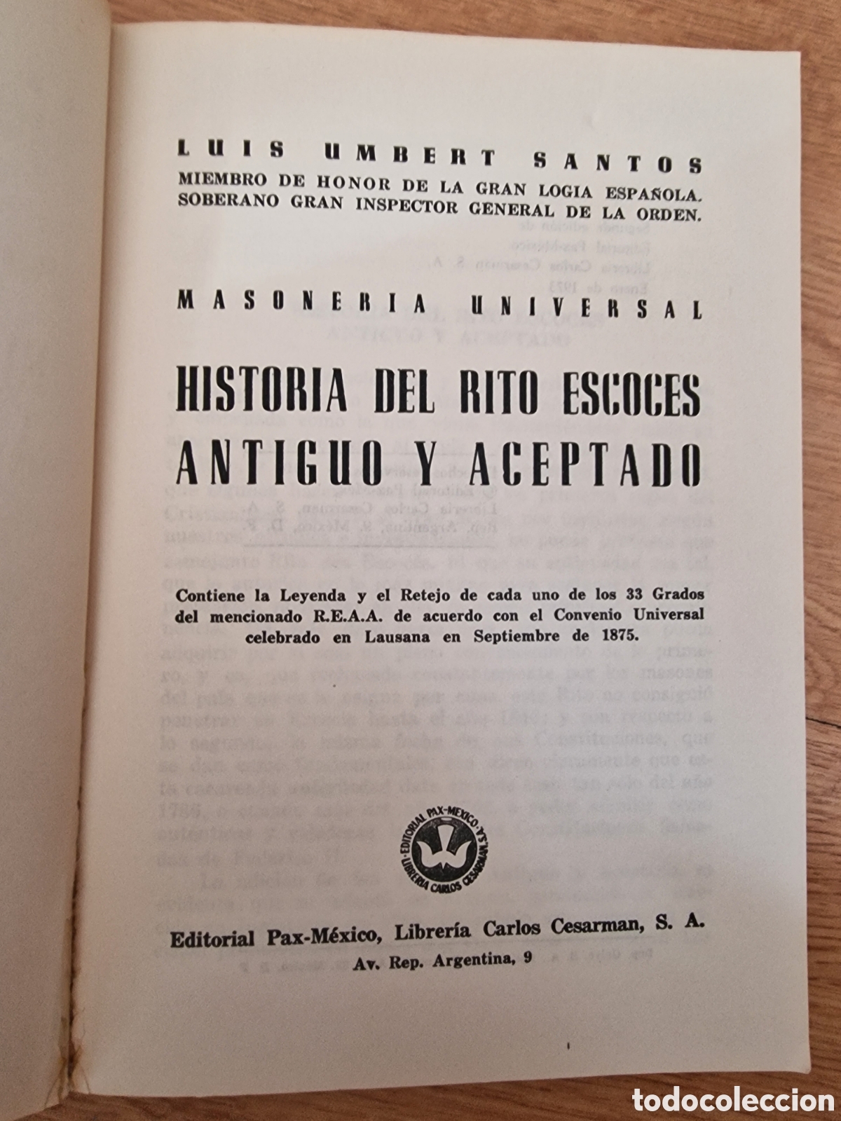 Libros: Historia del rito escoc&eacute;s antiguo y aceptado - Foto 2