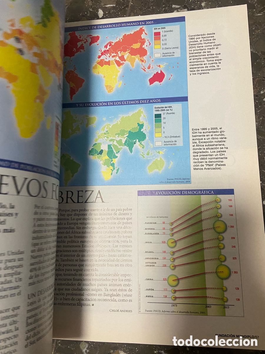 Libros: Atlas de las Migraciones de Le Monde La Vie. - Foto 4