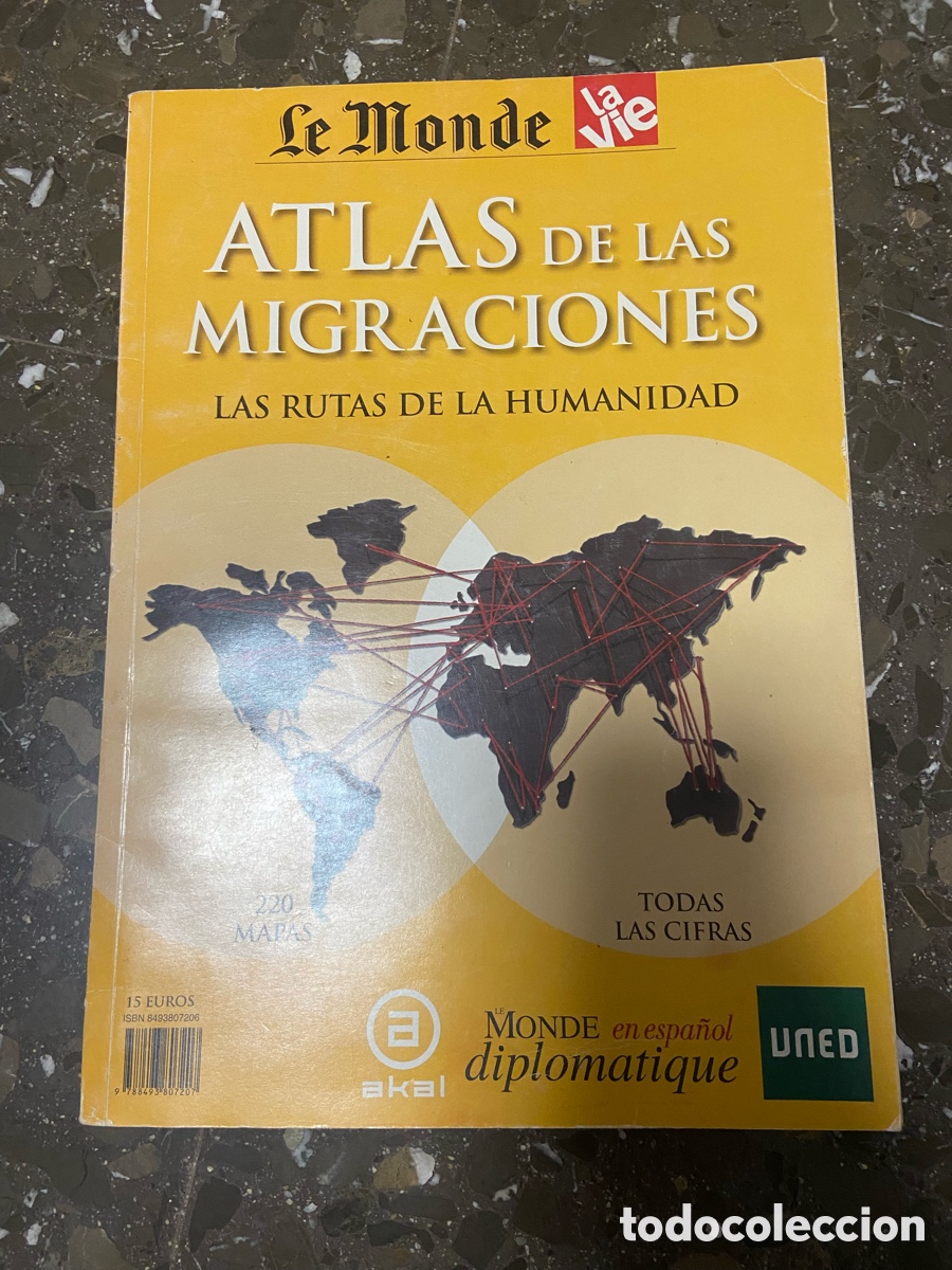 Libros: Atlas de las Migraciones de Le Monde La Vie. - Foto 1