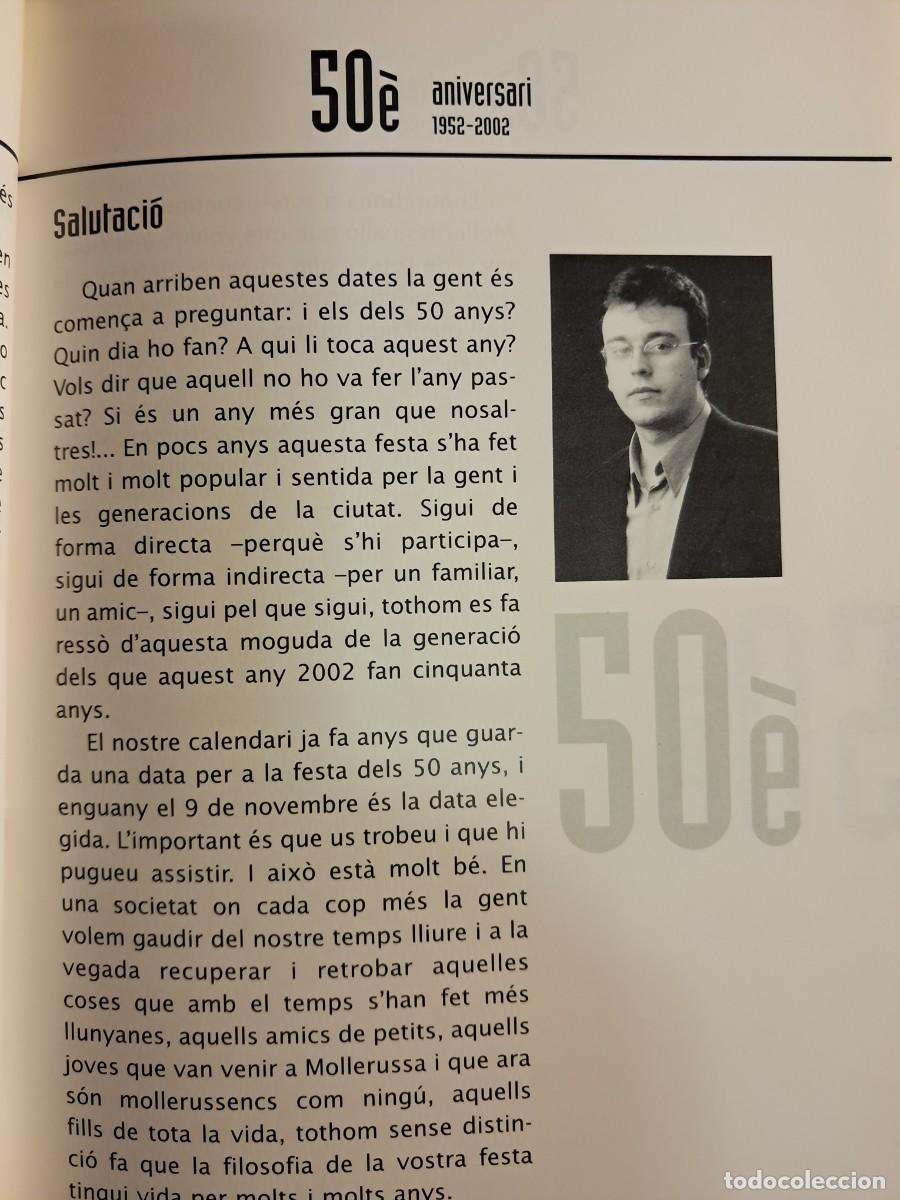 Libros: Llibre: 50&egrave; Aniversari 1952-2002 MOLLERUSSA - Foto 2