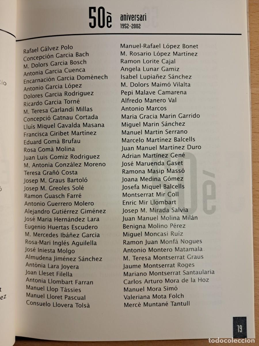 Libros: Llibre: 50&egrave; Aniversari 1952-2002 MOLLERUSSA - Foto 4