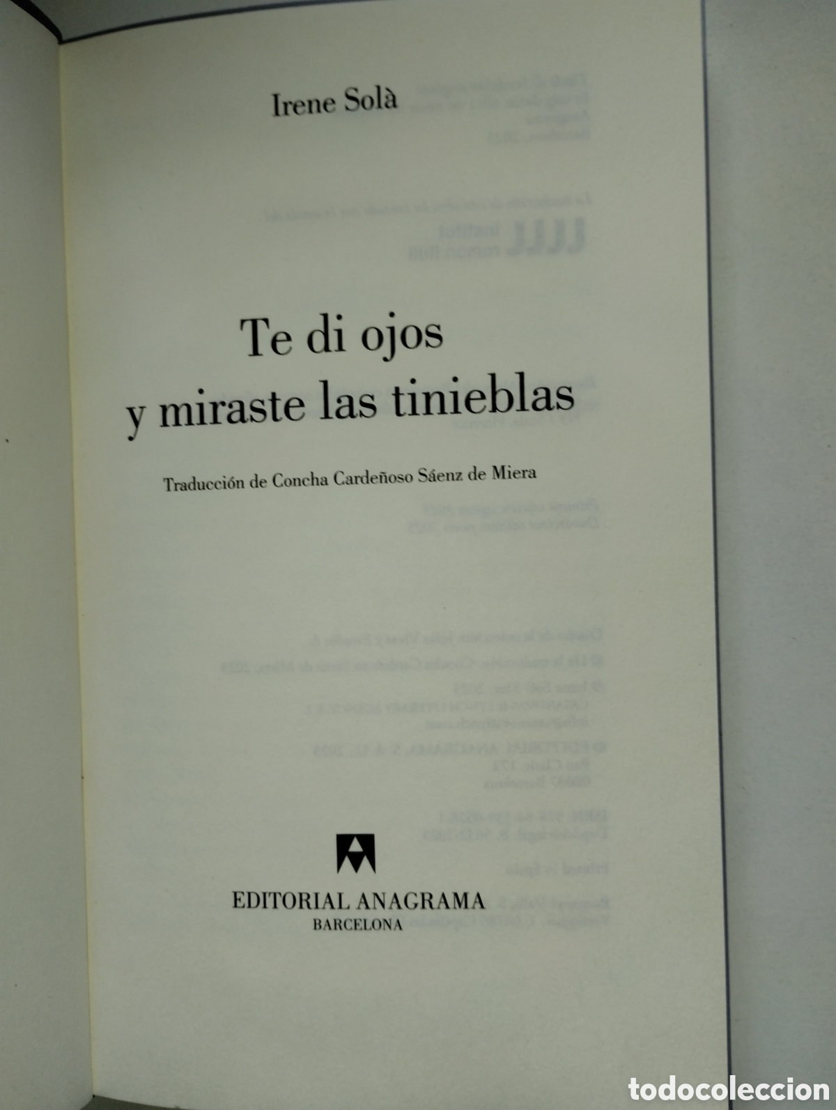 Libros: TE DI OJOS Y MIRASTE LAS TINIEBLAS - Foto 5