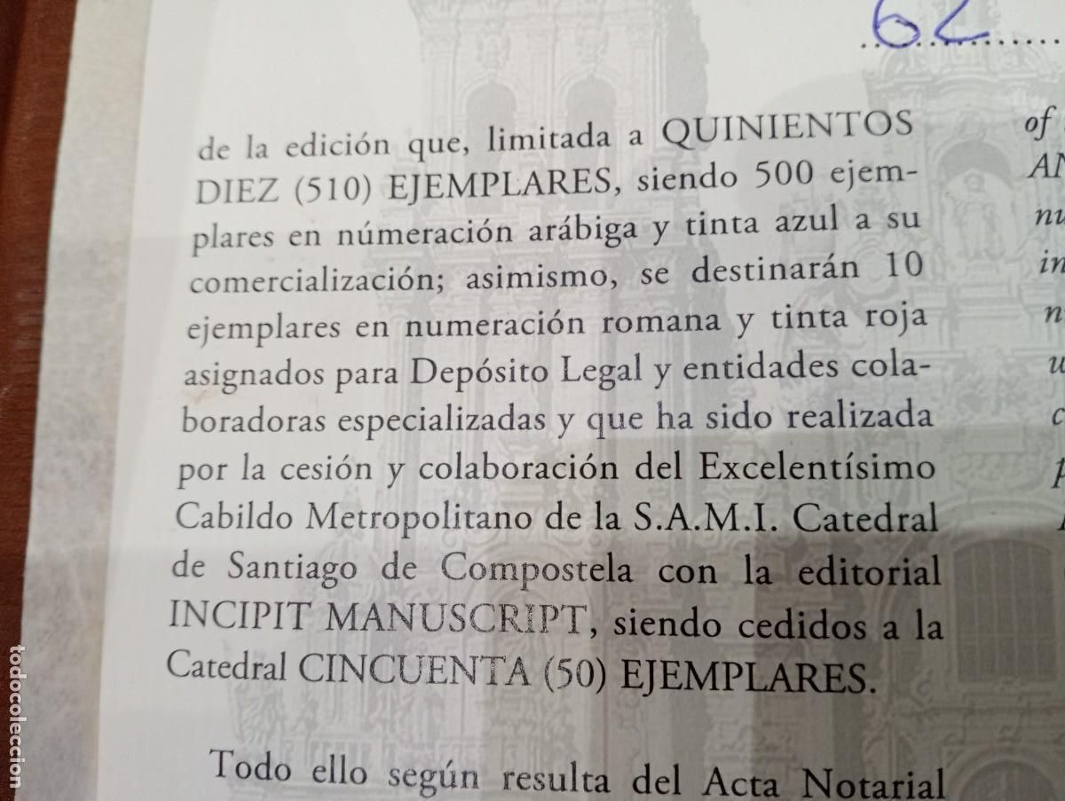 Libros: Facs&iacute;mil del Codex Calixtinus,Catedral de Santiago (edici&oacute;n 2026) - Foto 7