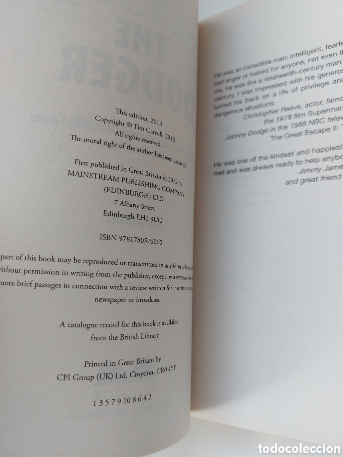 Libros: The Dodger. Tim Carrol - Foto 2