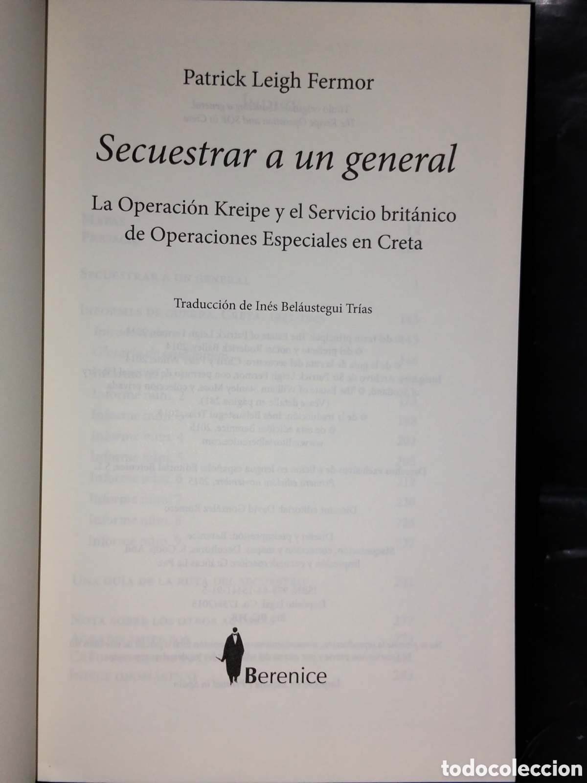 Libros: PATRICK LEIGH FERMIE. SECUESTRAR A UN GENERAL .BERENICE - Foto 2