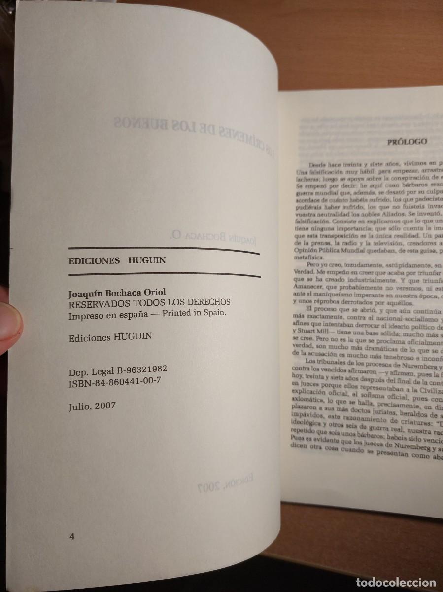 Libros: Los Cr&iacute;menes de los Buenos. Joaqu&iacute;n Bochaca - Foto 4