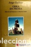 Libros: Obra en prosa - Jorge Guill&eacute;n - Foto 1