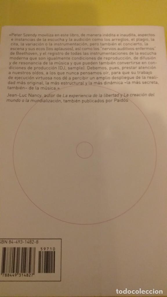 Libros: PETER SZENDY: ESCUCHA - Foto 4