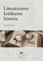 Libros: Literaturaren kritikaren historia - Vi&ntilde;as Piquer, David