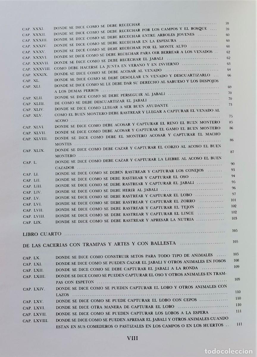 Libros: EL LIBRO DE LA CAZA. FACSIMIL. GASTON PHOEBUS - Foto 4