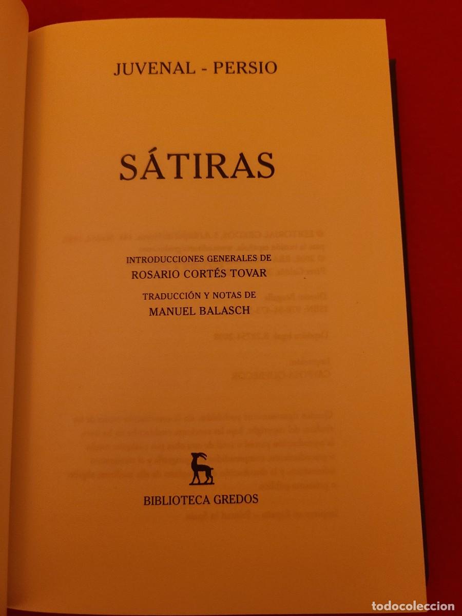 Libros: S&aacute;tiras. Juvenal y Persio. - Foto 2