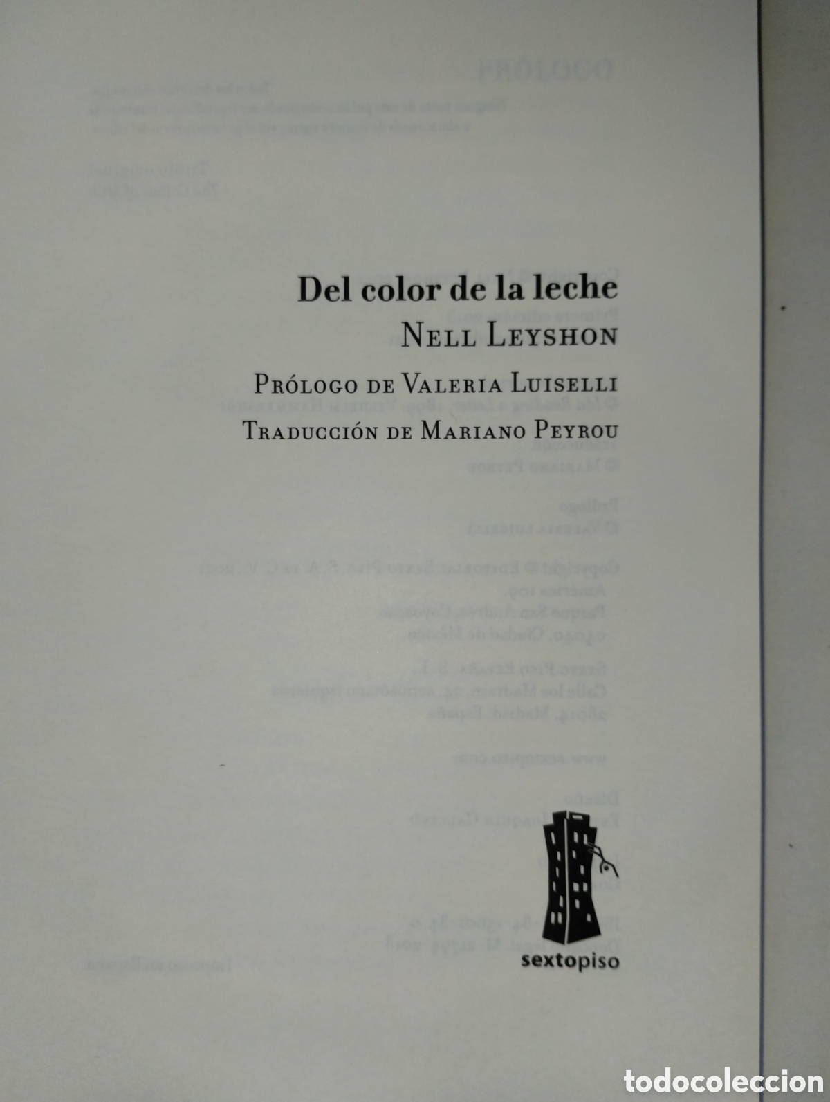 Libros: DEL COLOR DE LA LECHE - Foto 4