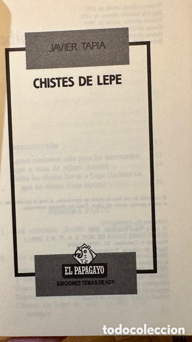 Libros: Libro CHISTES DE LEPE - Javier Tapia - Foto 4