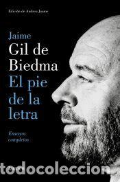 Libros: El pie de la letra - Gil de Biedma, Jaime