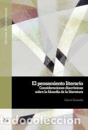 Libros: El pensamiento literario - Kamecke, Gernot