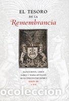 Libros: El tesoro de la Remembrancia - G&oacute;mez Albi&ntilde;ana, Rosa Maria; Garc&iacute;a Edo, Vicent