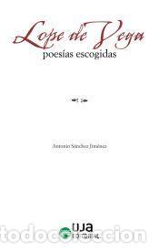 Libros: Lope de Vega: Poes&iacute;as escogidas - S&aacute;nchez Jim&eacute;nez, Antonio