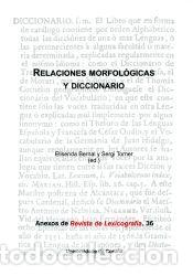Livres: Relaciones morfol&oacute;gicas y diccionario - Universidade da Coru&ntilde;a