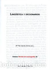 Libros: Ling&uuml;&iacute;stica y diccionarios - Mar&iacute;a del Pilar Garc&eacute;s G&oacute;mez