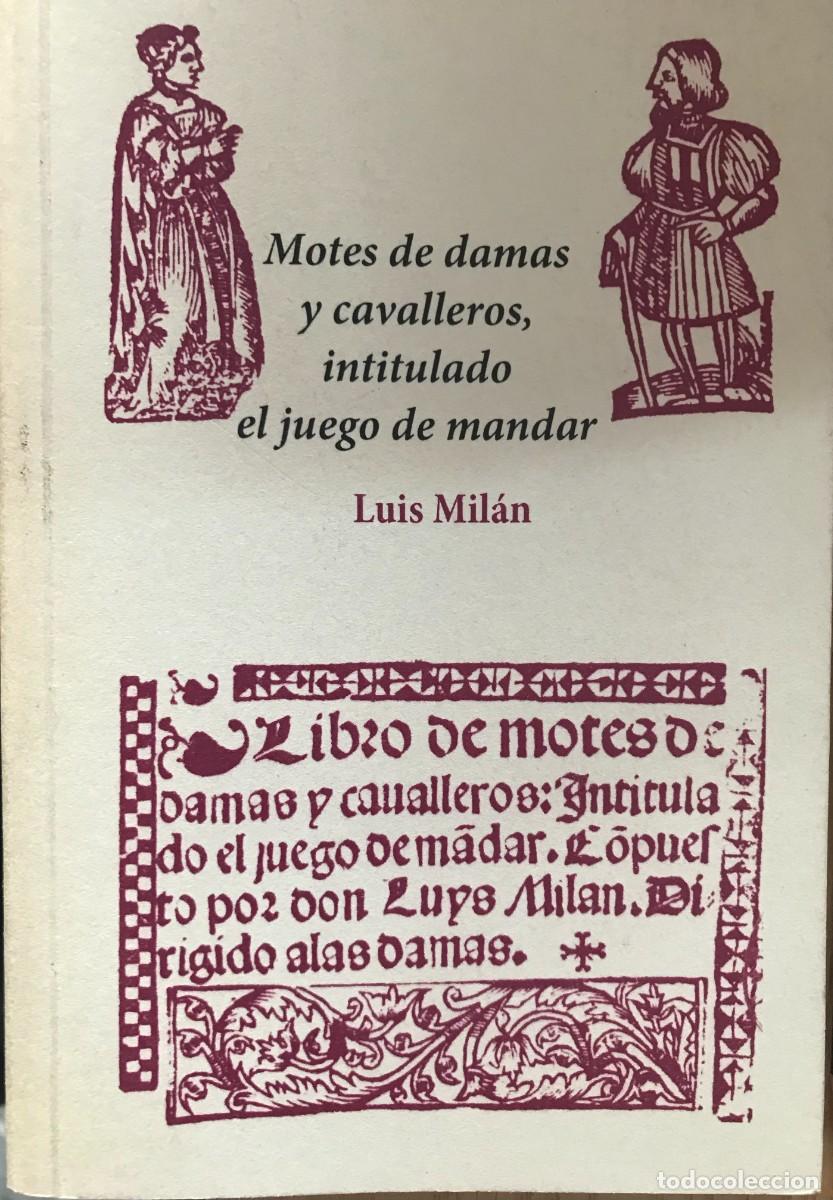 Libros: MOTES DE DAMAS Y CABALLEROS, INTITULADO EL JUEGO DE MANDAR.