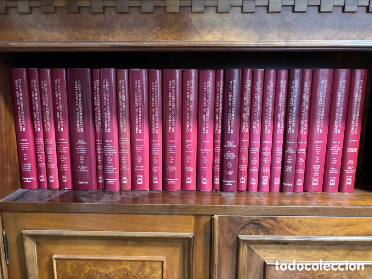 Libros: COMENTARIO AL R&Eacute;GIMEN LEGAL DE LAS SOCIEDADES MERCANTILES
