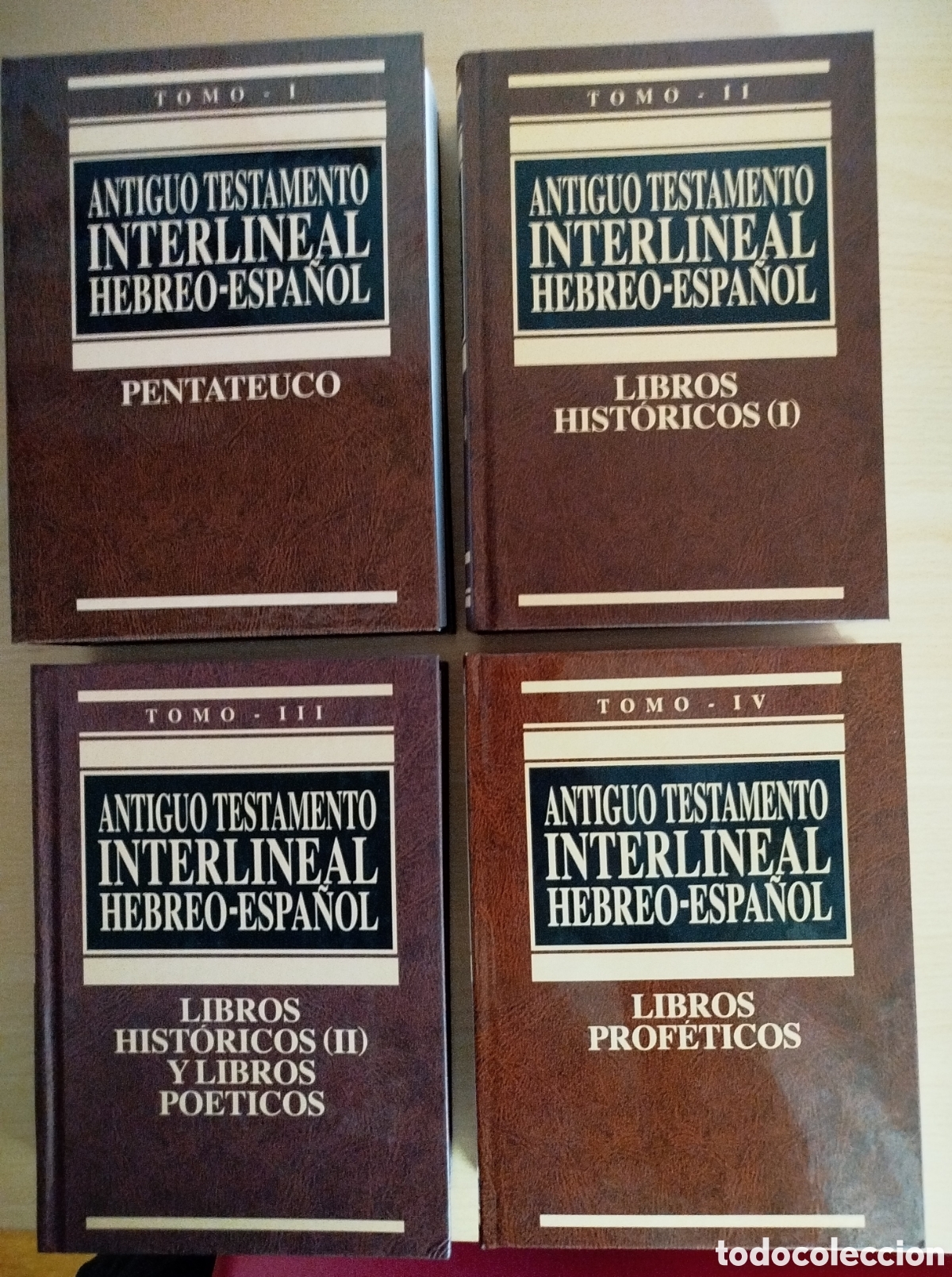 Libros: Antiguo Testamento Interlineal Hebreo-Espa&ntilde;ol (4 tomos, obra completa)