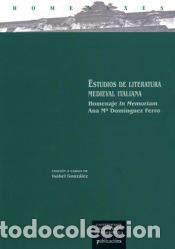 Libros: Estudios de literatura medieval italiana - Gonz&aacute;lez, Isabel