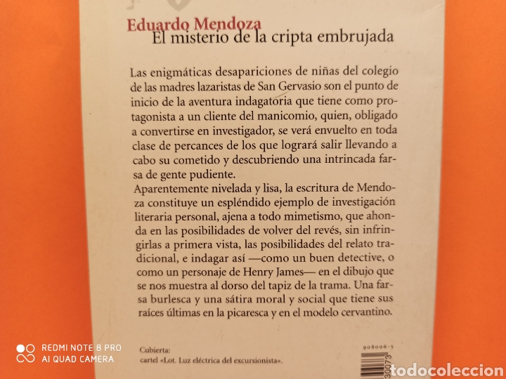 Libros: El misterio de la cripta embrujada. EDUARDO MENDOZA. - Foto 2