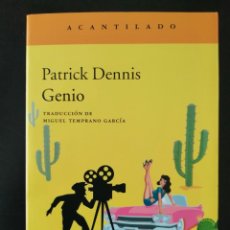 Libros: GENIO (PATRICK DENNIS) (ACANTILADO). Lote 327493218