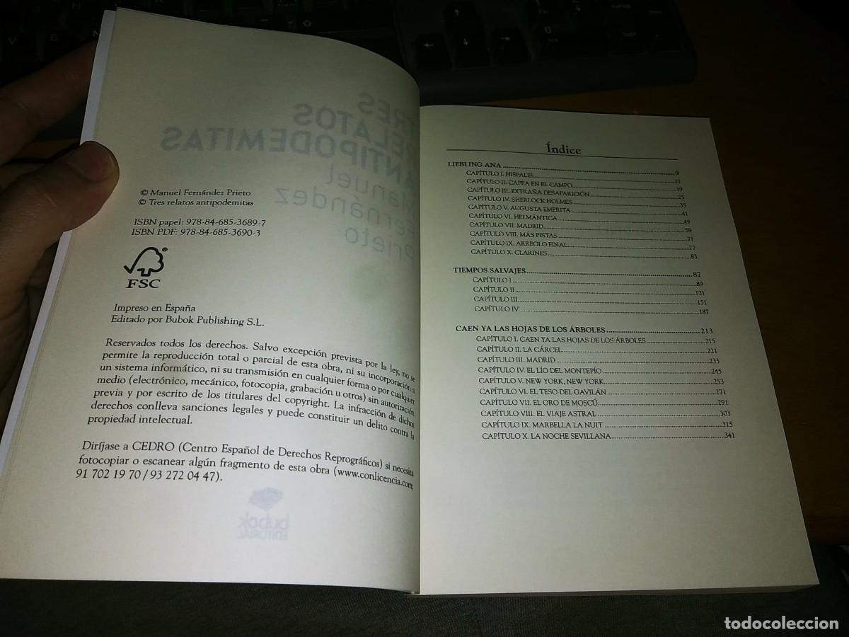 Libros: Libro: TRES RELATOS ANTIPODEMITAS - Foto 3