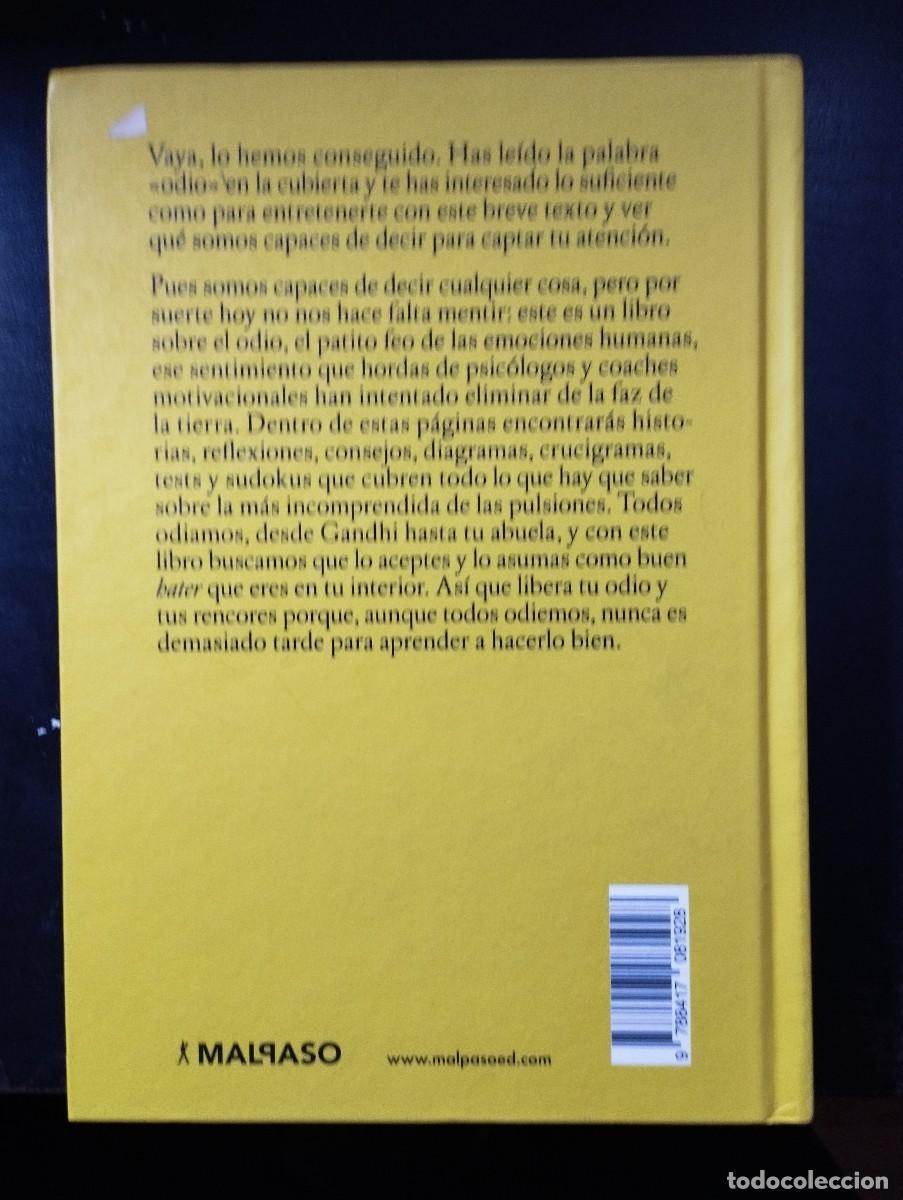 Libros: EL LIBRO DEL ODIO (MALPASO EDICIONES) - Foto 2