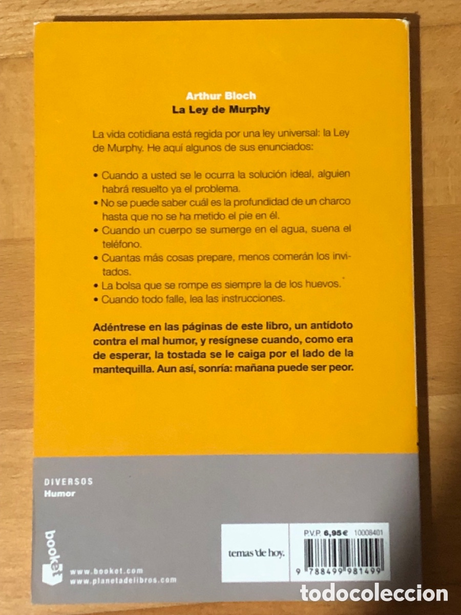 Libros: La Ley de Murphy Artur Block - Foto 2