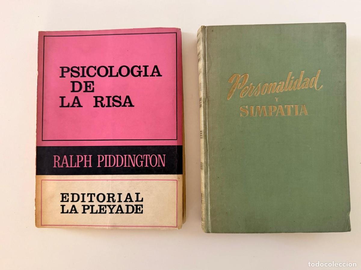 Libros: LOTE X 2 PERSONALIDAD Y SIMPATIA - ANTONIO DE ARMENTERAS - PSICOLOGIA DE LA RISA - RALPH PIDDINTONG
