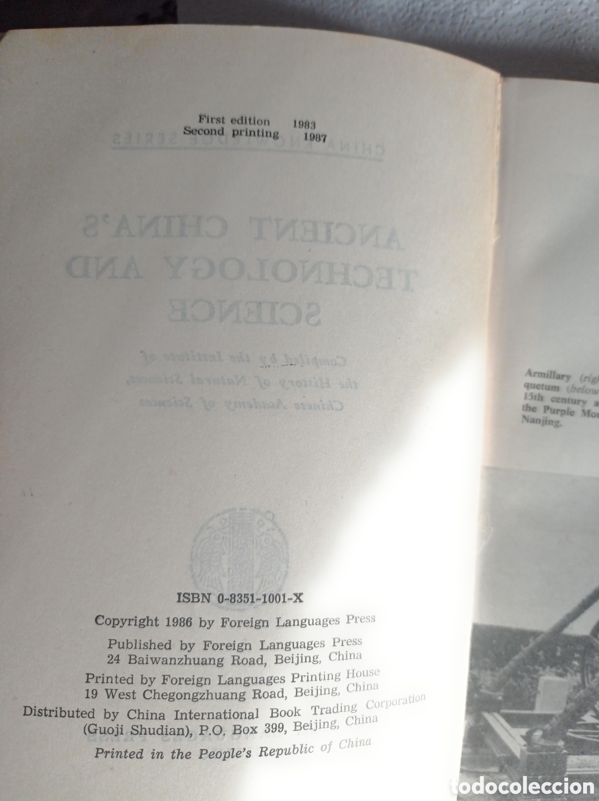 Libros: ANCIENT CHINAS TECHNOLOGY AND SCIENCE - Foto 3