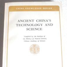 Libros: ANCIENT CHINA'S TECHNOLOGY AND SCIENCE