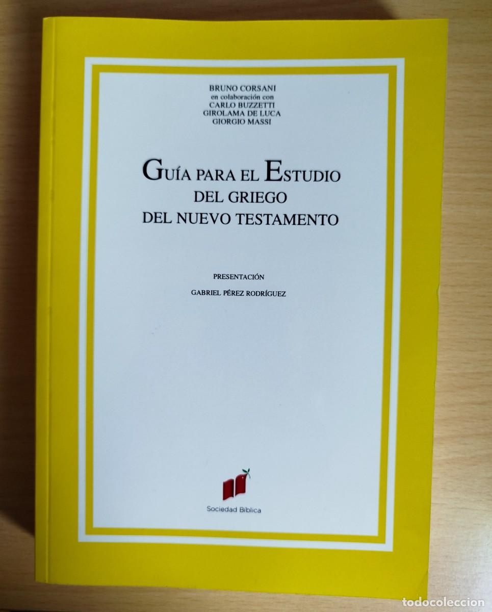 Libros: Gu&iacute;a para el estudio del griego del Nuevo Testamento (Bruno Corsani)